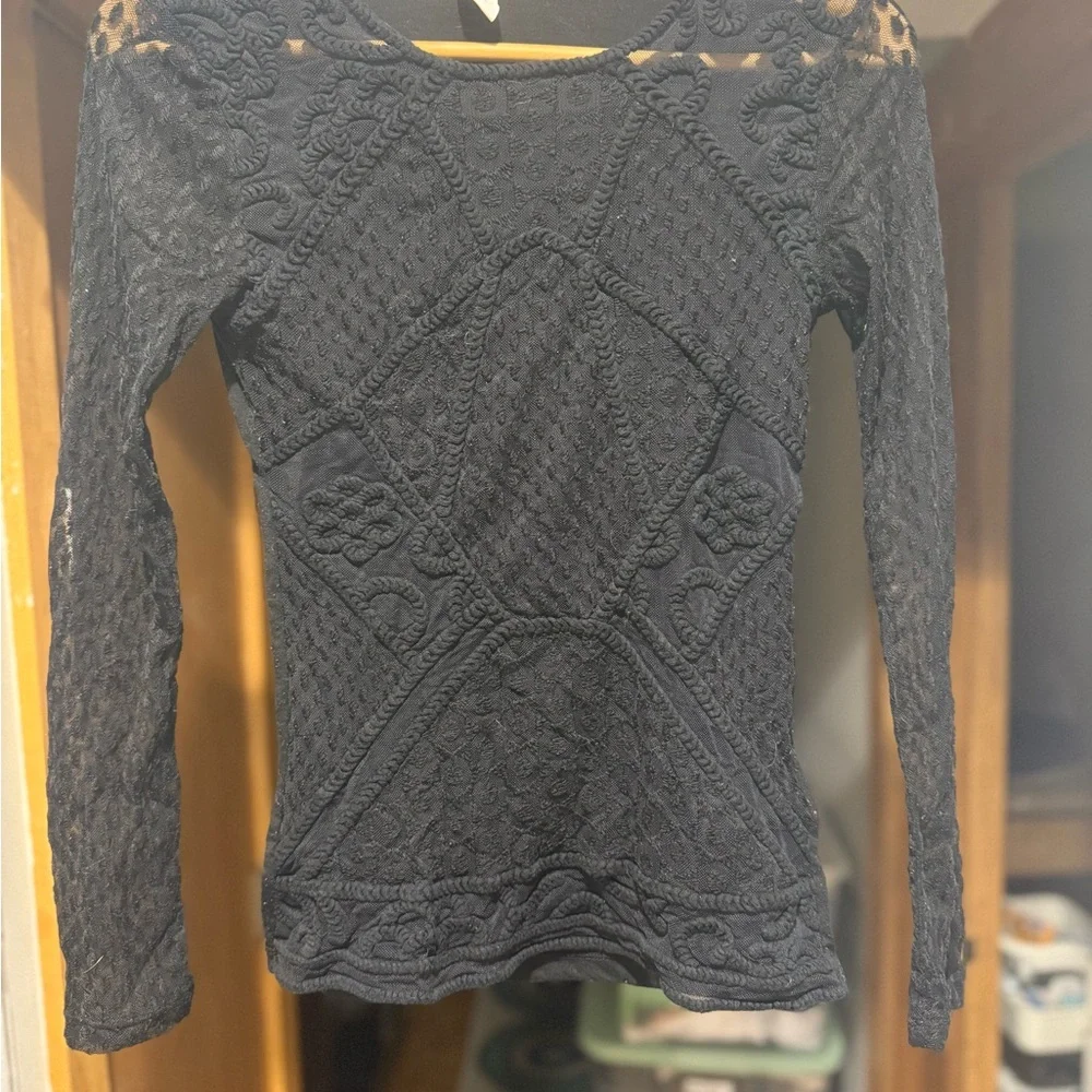Gorgeous H&M mesh black top